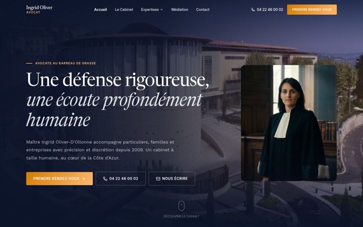 Screenshot of ingridoliver.com