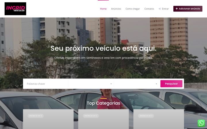 Screenshot of ingridveiculos.com.br