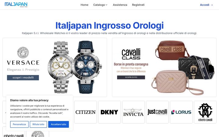 Screenshot of ingrosso-orologi.it
