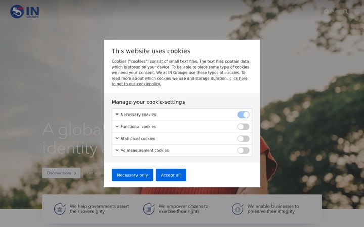 Screenshot of ingroupe.com