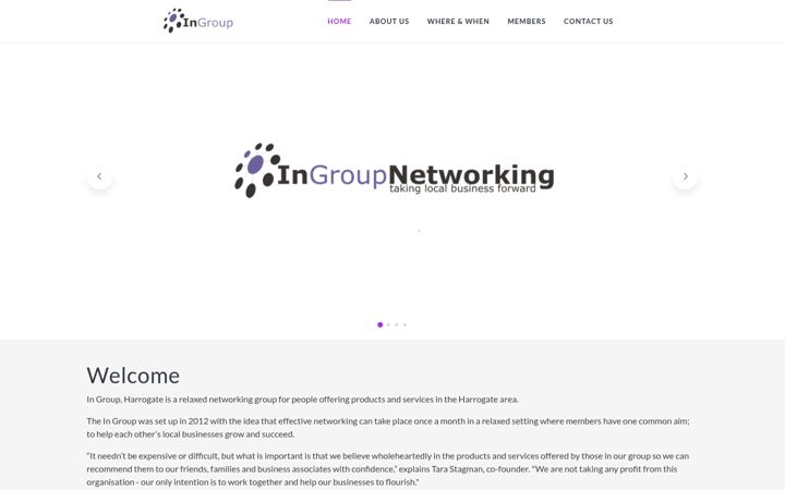 Screenshot of ingroupnetworking.co.uk