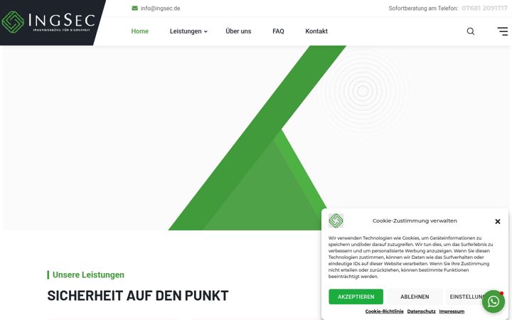 Screenshot of ingsec.de