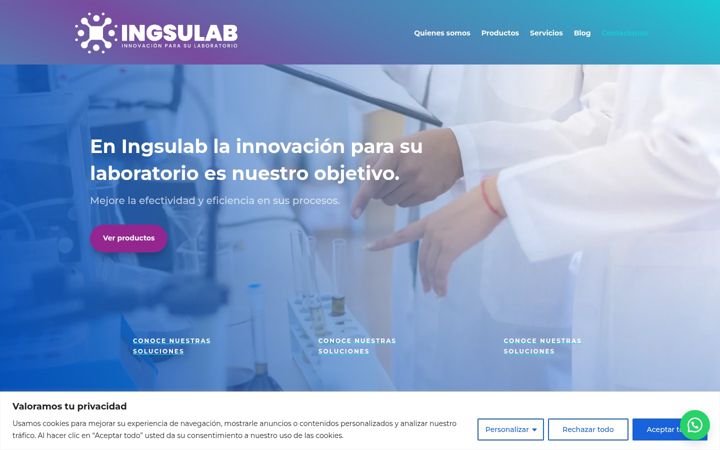 Screenshot of ingsulab.com