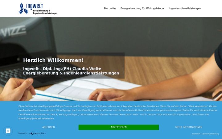 Screenshot of ingwelt.de