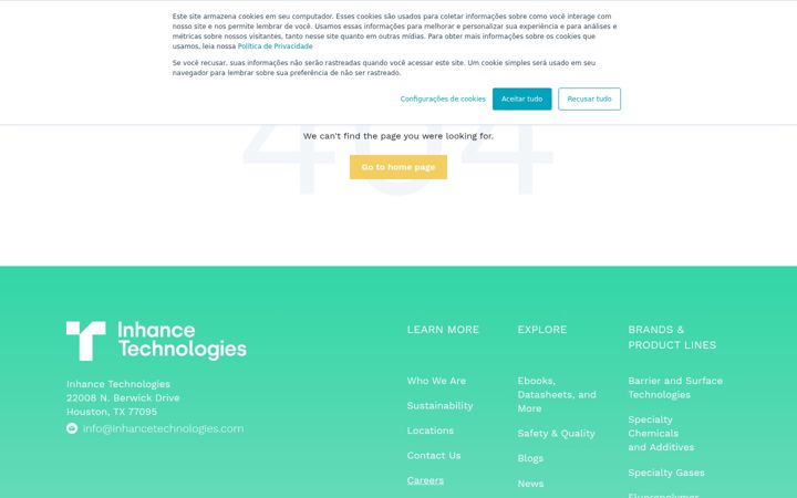 Screenshot of inhancetechnologies.com.br