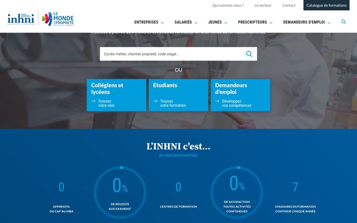 Screenshot of inhni.com