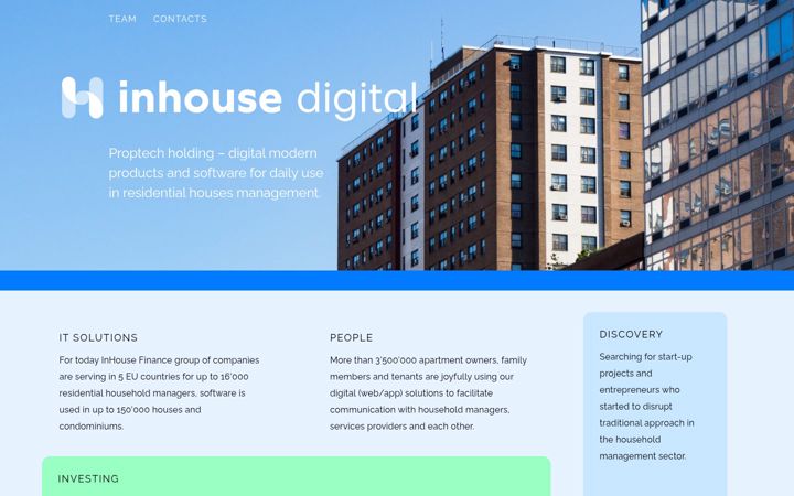 Screenshot of inhouse.digital