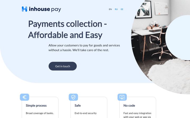 Screenshot of inhousepay.com