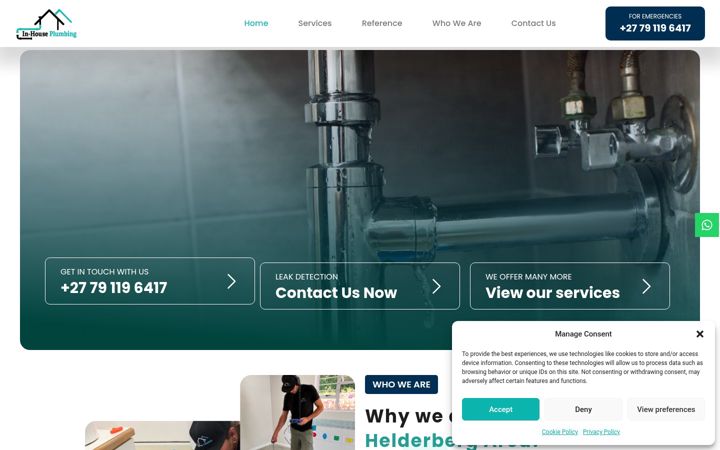 Screenshot of inhouseplumbinghelderberg.com