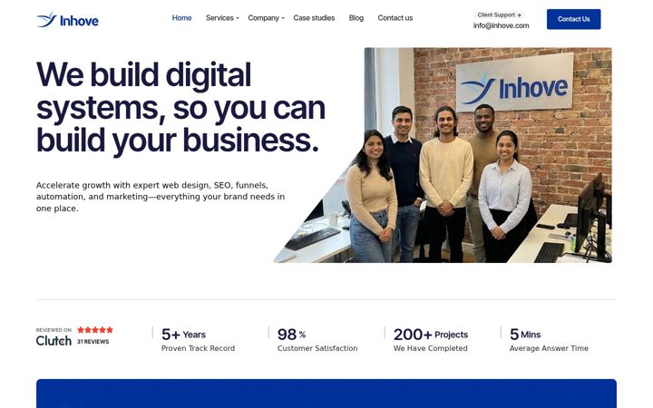 Screenshot of inhove.com