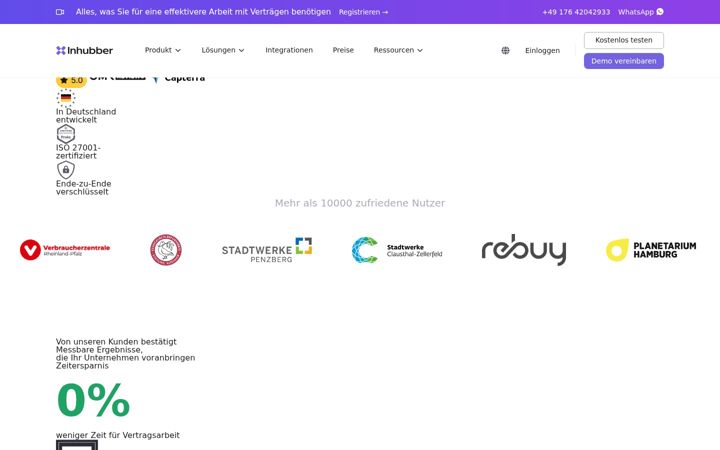 Screenshot of inhubber.com