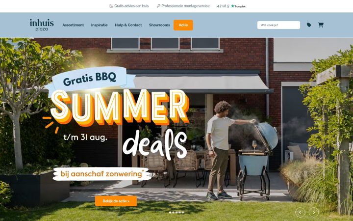 Screenshot of inhuisplaza.nl