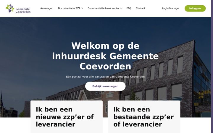 Screenshot of inhuurdeskcoevorden.nl