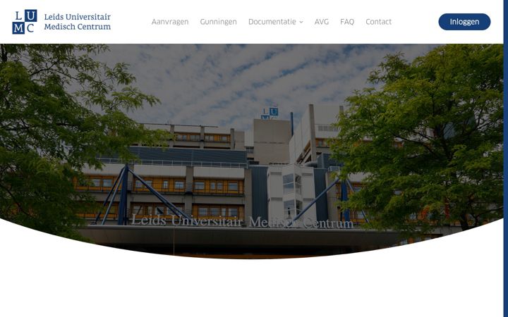 Skærmbillede af inhuurdesklumc.nl