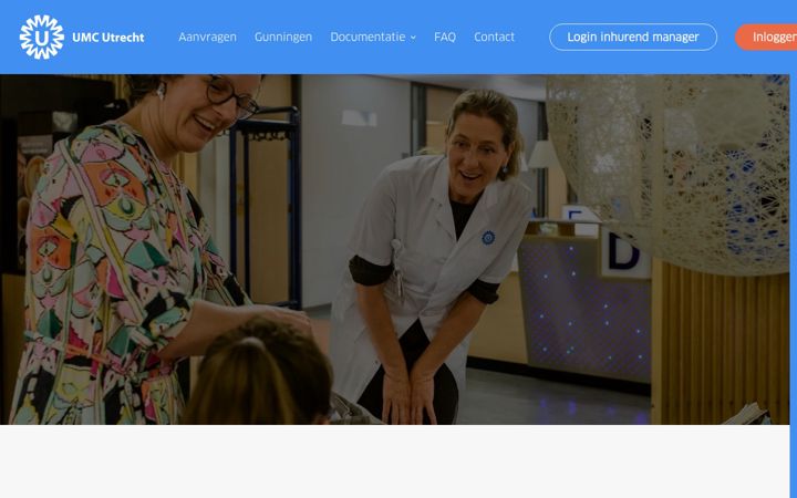 Screenshot von inhuurdeskumcutrecht.nl