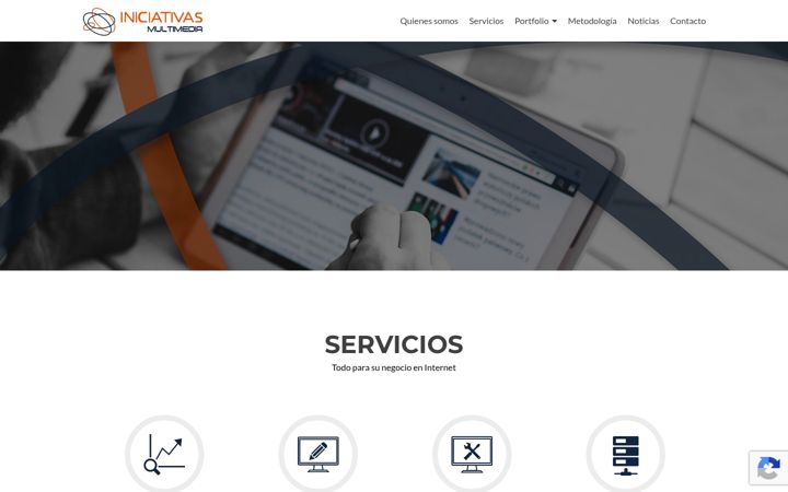 Screenshot of iniciativasmultimedia.com
