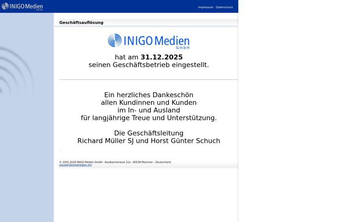 Screenshot of inigomedien.org
