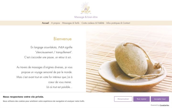 Screenshot of inilabienetre.com