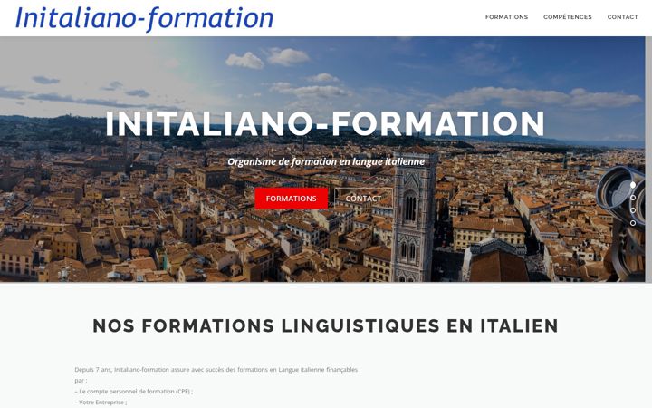 Screenshot of initaliano.fr