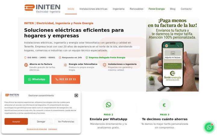 Screenshot of initen.com