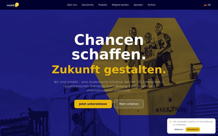Screenshot of initiaid.de
