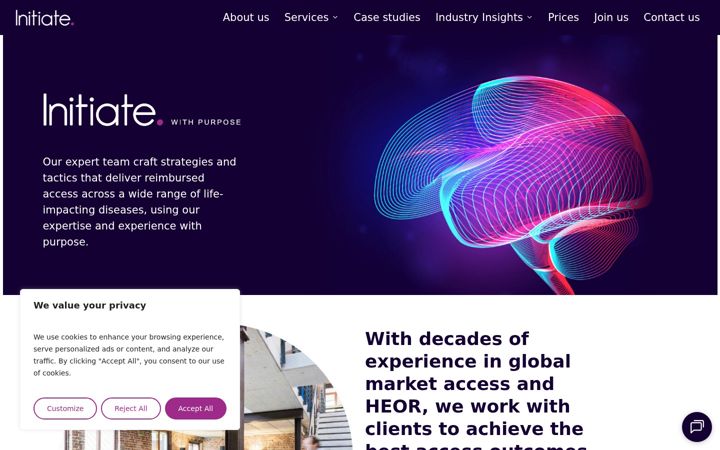 Screenshot of initiateconsultancy.com