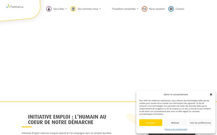 Screenshot of initiative-emploi-92.fr
