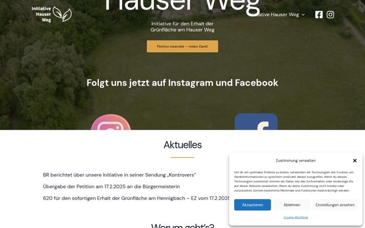 Screenshot of initiative-hauser-weg.de