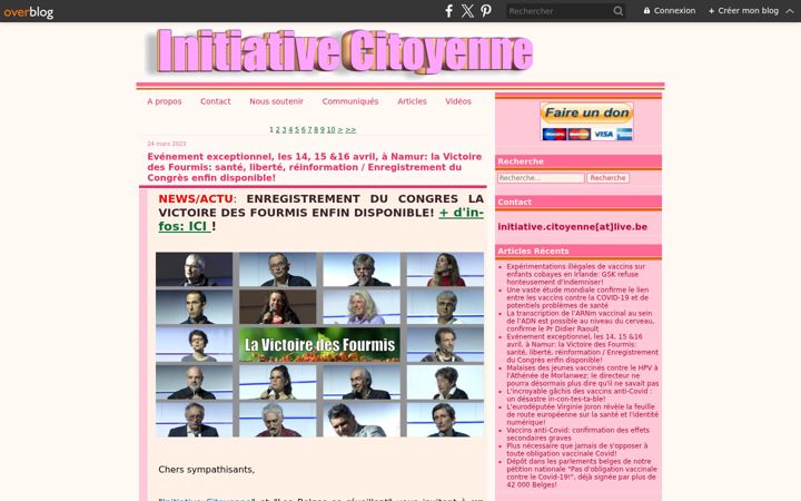 Screenshot of initiativecitoyenne.be