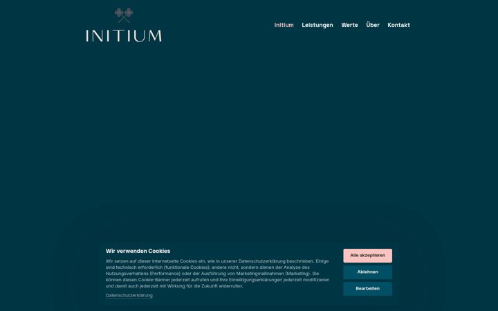 Screenshot of initium-solution.de
