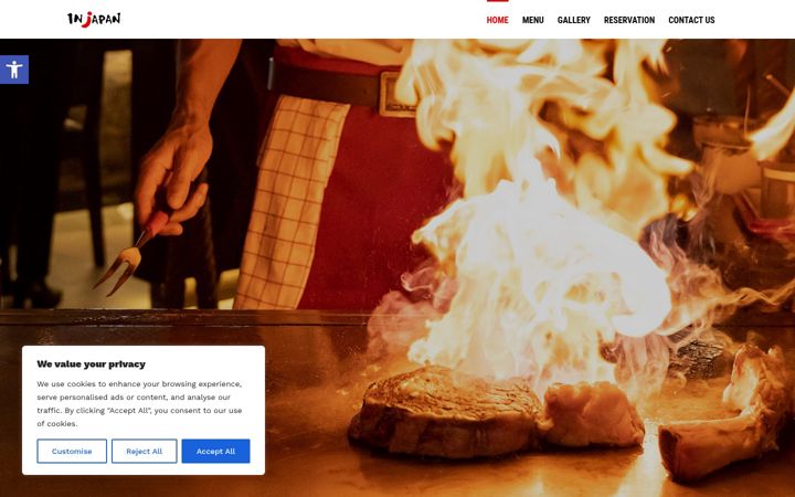 Screenshot of injapansushi.com