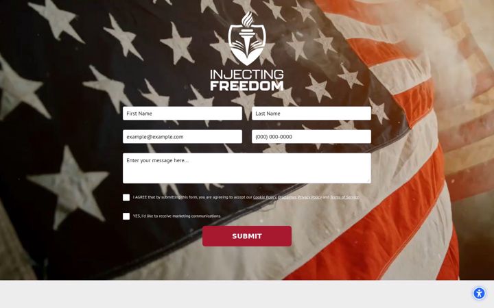 Screenshot of injectingfreedom.com