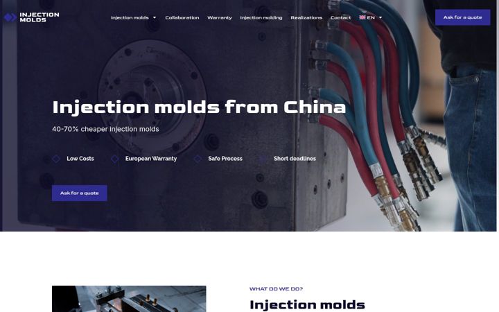 Screenshot of injection-molds.eu