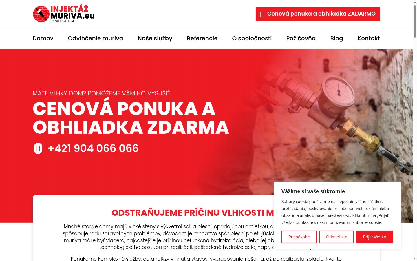 Snímka obrazovky banera súhlasu zobrazeného pred akoukoľvek interakciou