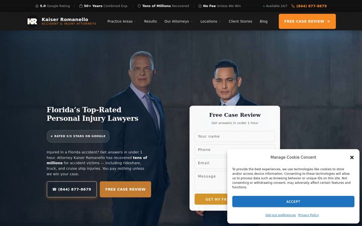 Screenshot of injurymatters.com