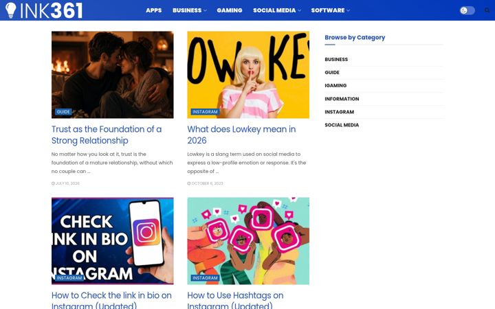 Screenshot von ink361.com