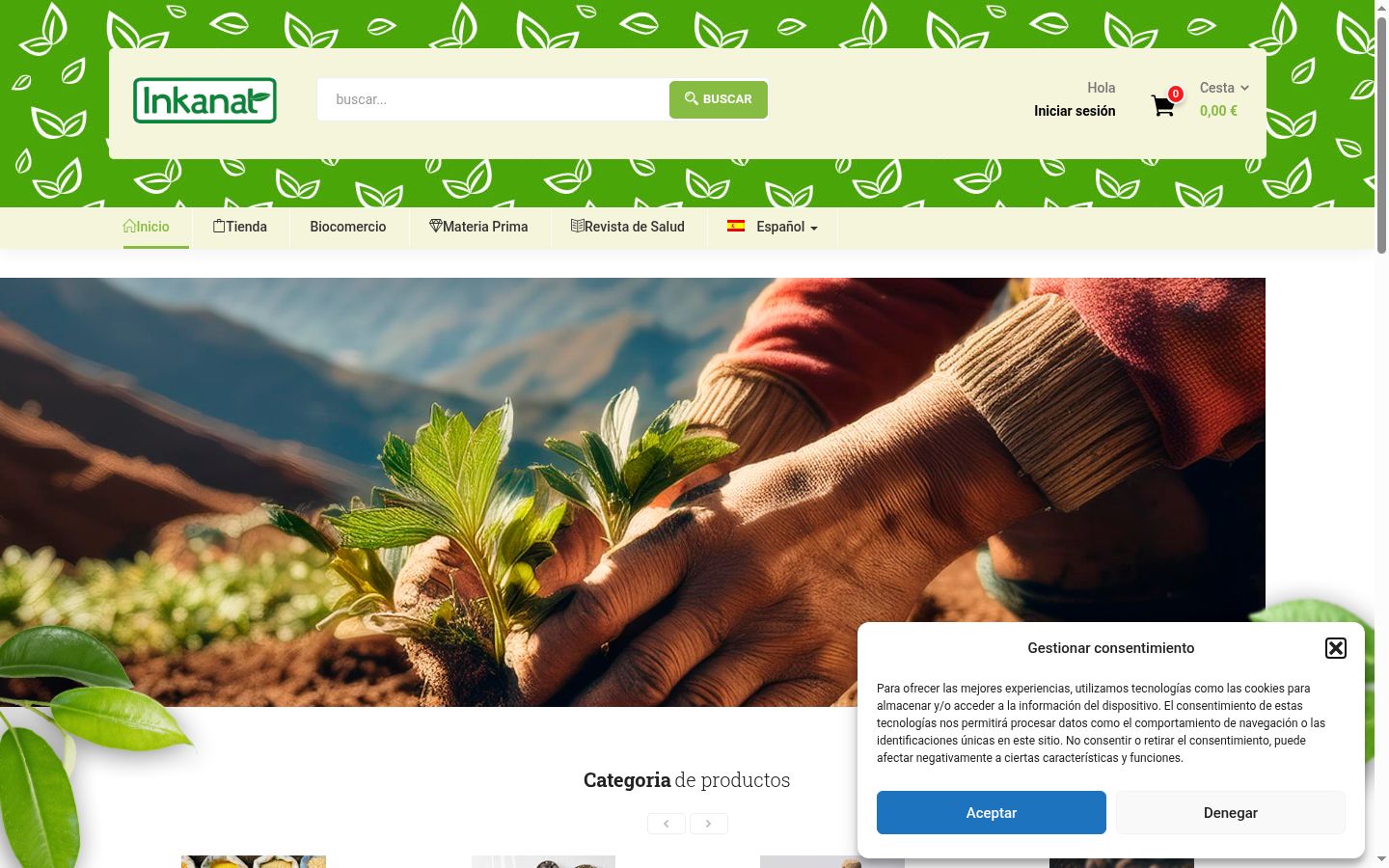 Screenshot tal-banner tal-kunsens muri qabel kwalunkwe interazzjoni