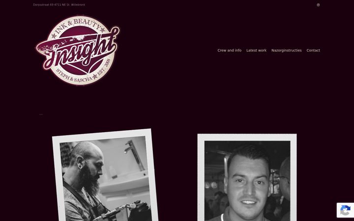 Screenshot of inkandbeauty.nl