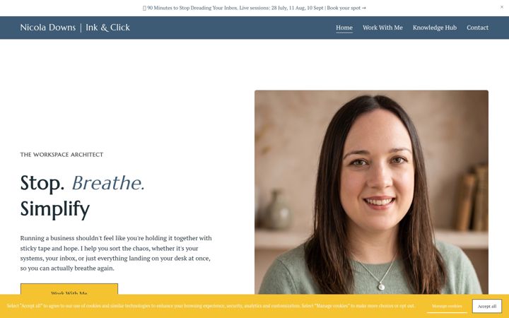 Screenshot of inkandclick.com