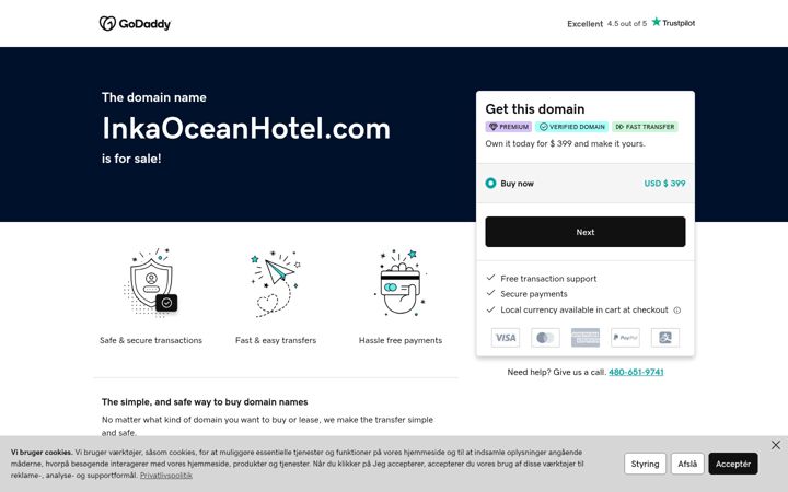 Screenshot of inkaoceanhotel.com