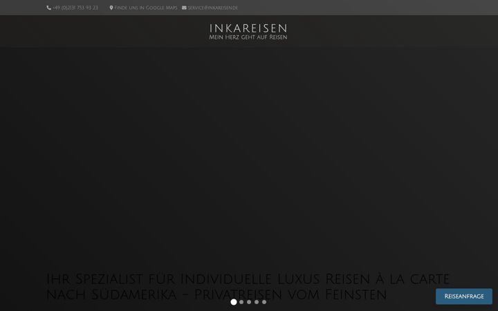 Screenshot of inkareisen.de