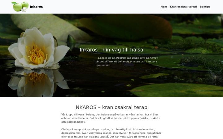 Screenshot stránky inkaros.se