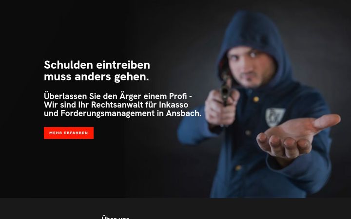 Screenshot of inkasso-ansbach.de