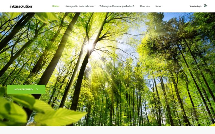 Screenshot of inkassolution.ch