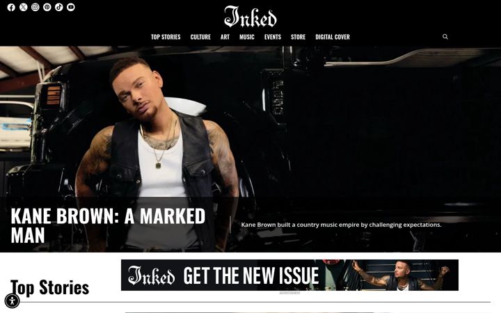 Screenshot of inkedmag.com