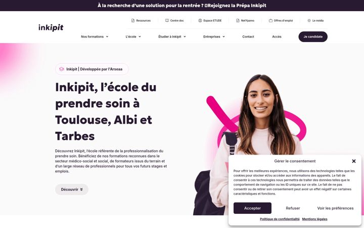 Screenshot of inkipit.org