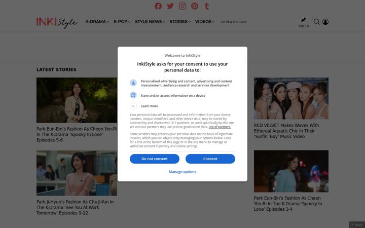 Screenshot of inkistyle.com