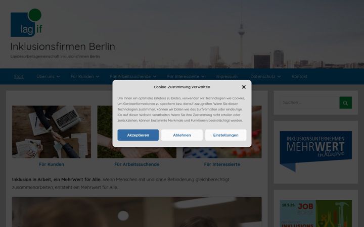 Screenshot of inklusionsfirmen-berlin.de