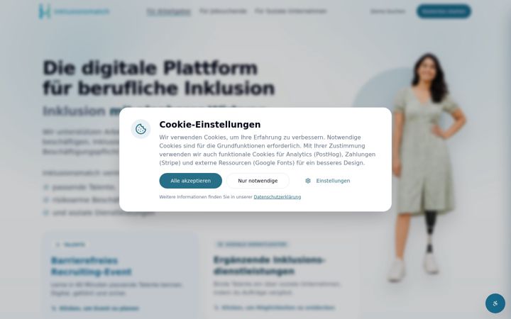Screenshot of inklusionsmatch.de
