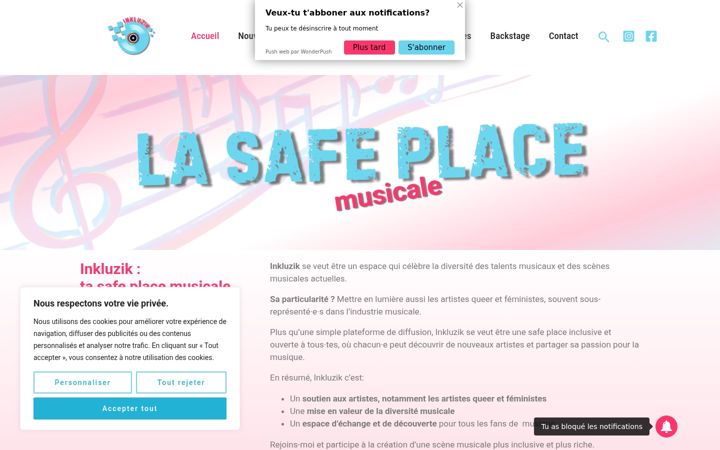 Screenshot of inkluzik.fr